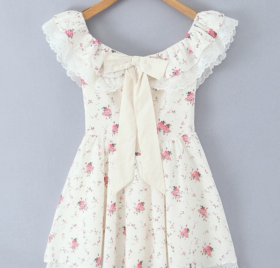 Sweet Bow Lace Princess Dress