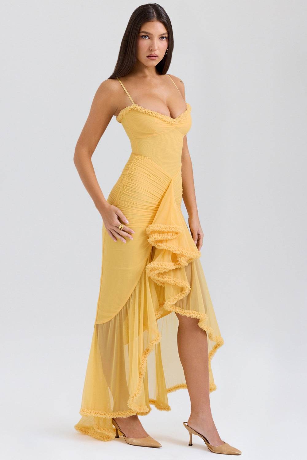 Rochie Lace Charm apricot - AM Vision RO
