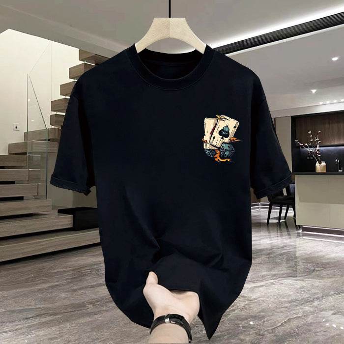 Tricou cu print cărți de poker - AM Vision RO