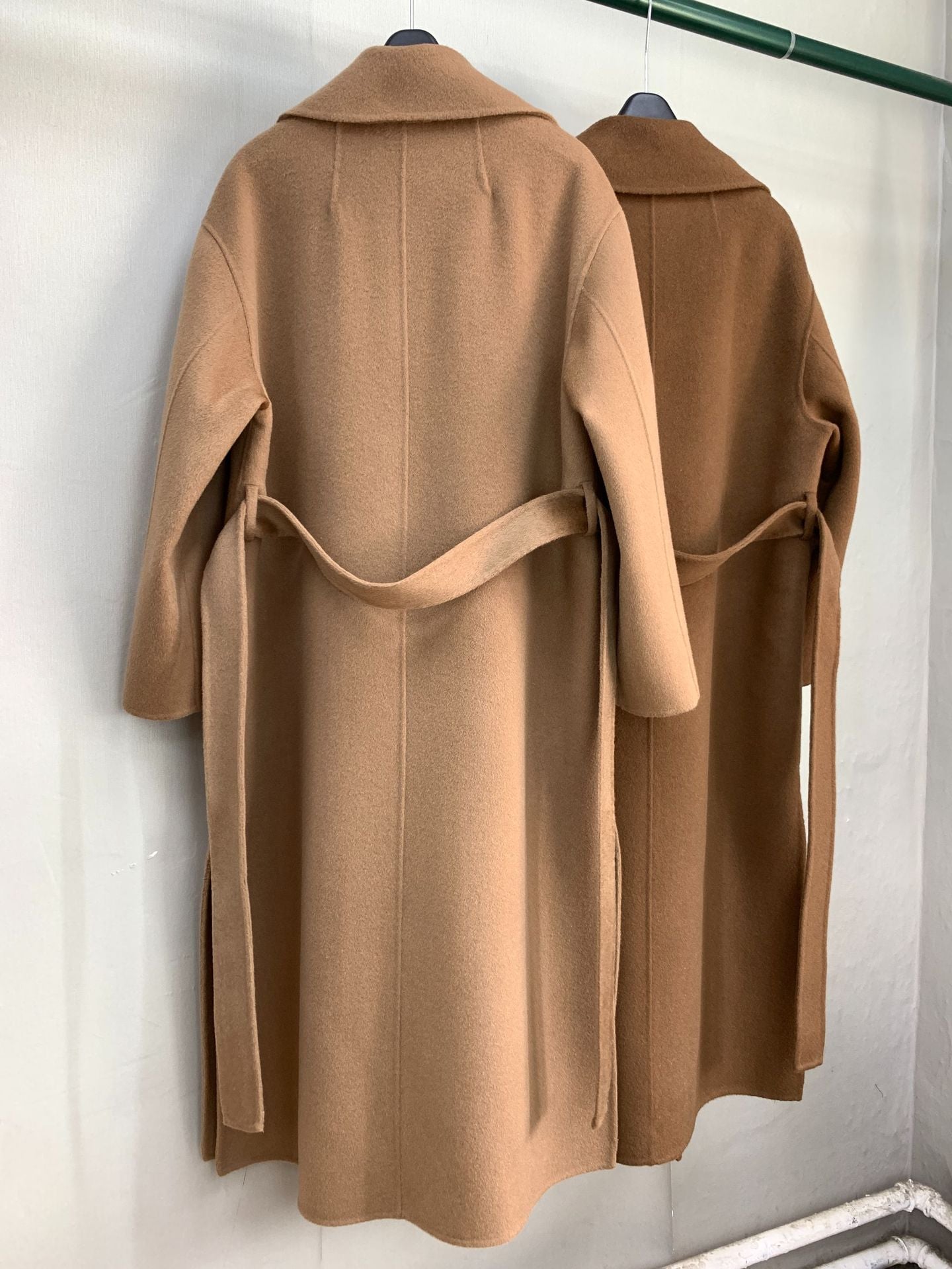 Urban Drift Double Face Wool Scarf Coat  Camel and Caramel Edition
