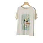 Cute Cat Comfort Tee with Fun Graphic Design for Casual Wear