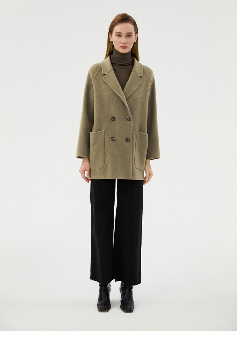 Double-Faced Wool Velvet Coat