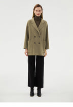 Double-Faced Wool Velvet Coat