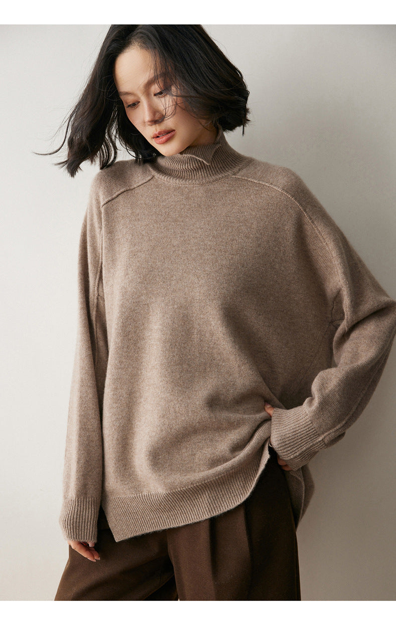 Marcelline Luxe Cashmere Turtleneck Sweater