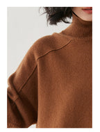 Marcelline Luxe Cashmere Turtleneck Sweater