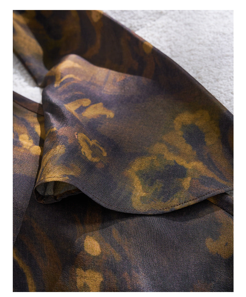 Mulberry Silk Dress / Artistic Prints