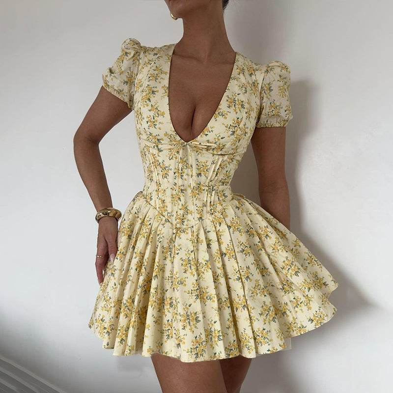 Rochie de vară înflorată - AM Vision RO