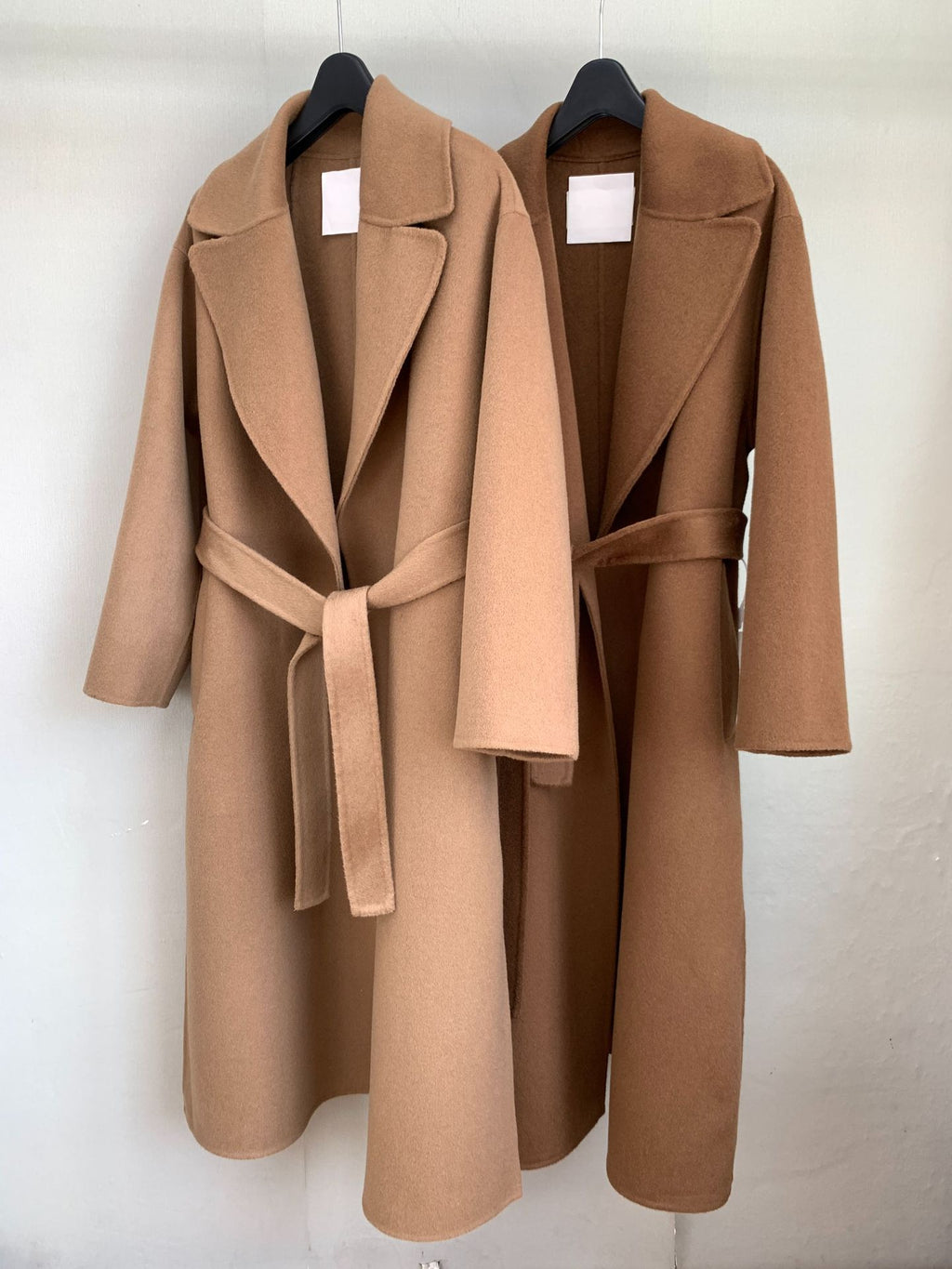 Urban Drift Double Face Wool Scarf Coat  Camel and Caramel Edition