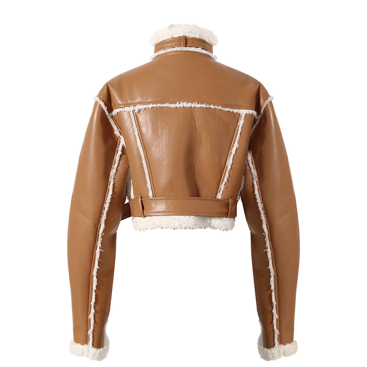 Geacă moto slim fit din fibră sintetică