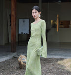 Mulberry Silk Dress / Artistic Prints