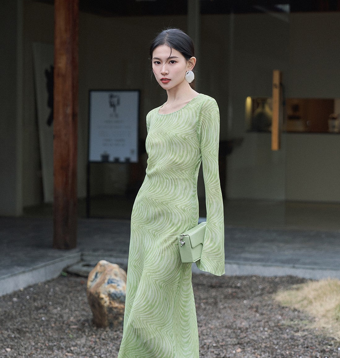 Mulberry Silk Dress / Artistic Prints