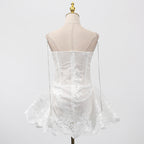 Ivory Siren Lace Mini Dress