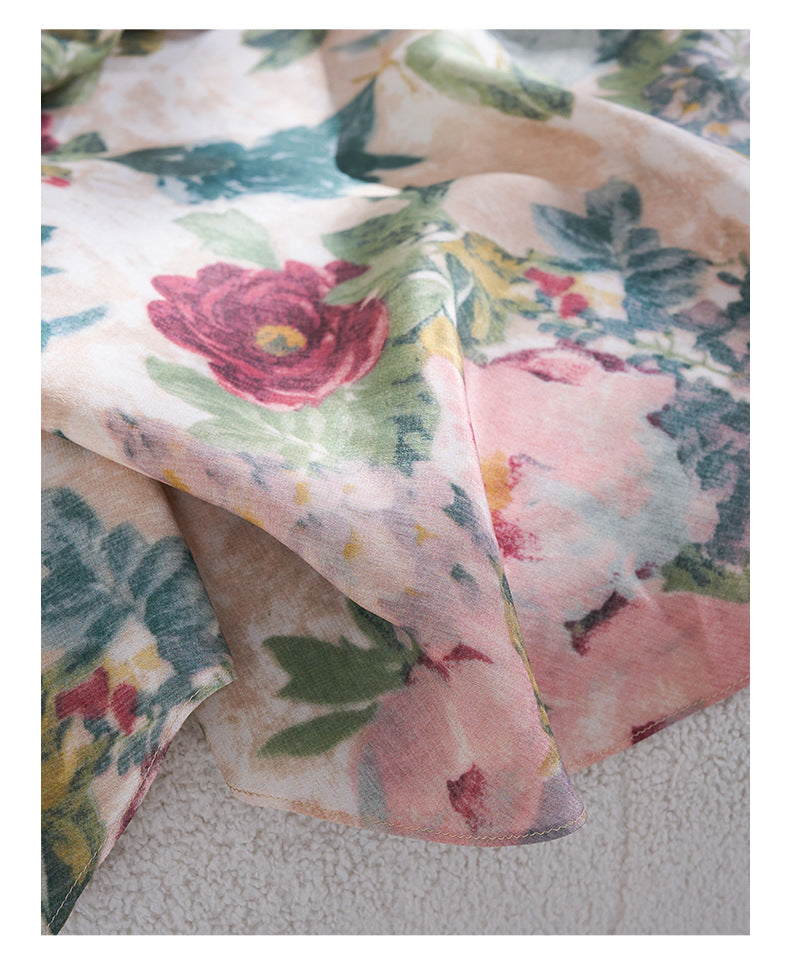 Mulberry Silk Dress / Artistic Prints