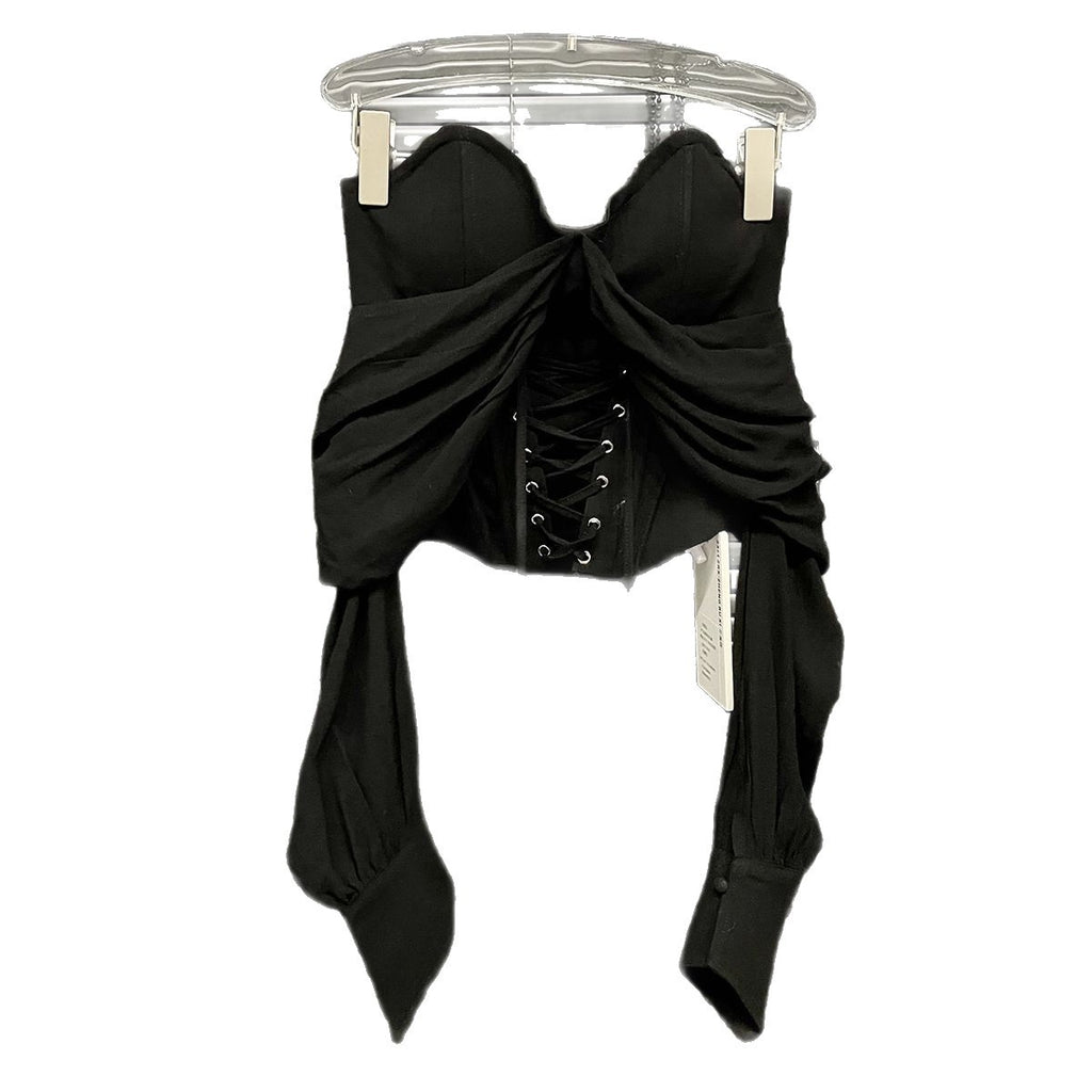 Bluză Cu Corset Și Umeri Goi