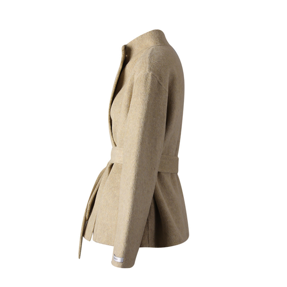 Palton beige din lână