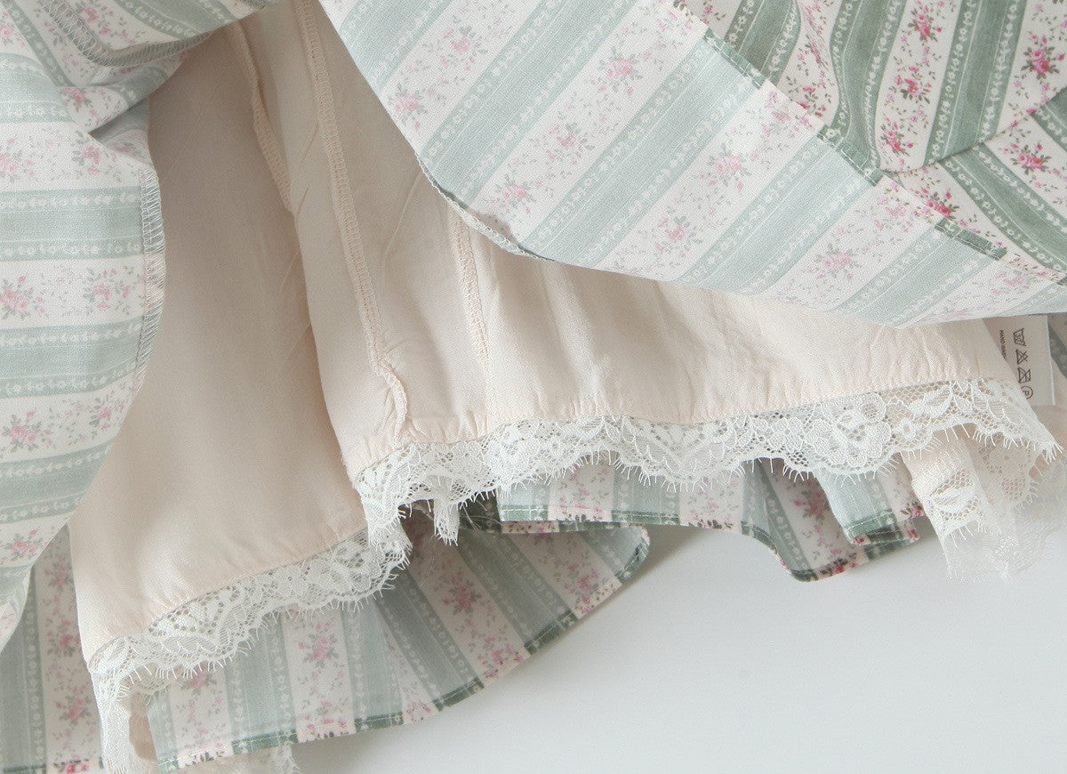 Romantic Bow Lace Mini Dress