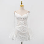 Ivory Siren Lace Mini Dress