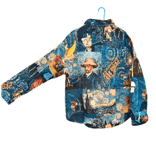 AM Vision RO Artistic Jacket with Van Gogh Paintings in vibrant colors and original designs