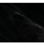 Close-up of the luxurious texture of the Aveline Noir Mink Coat in deep black color