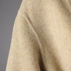 Beige Wool Coat With Wrap Belt, Soft Texture showing detailed fabric and cozy design for stylish warmth