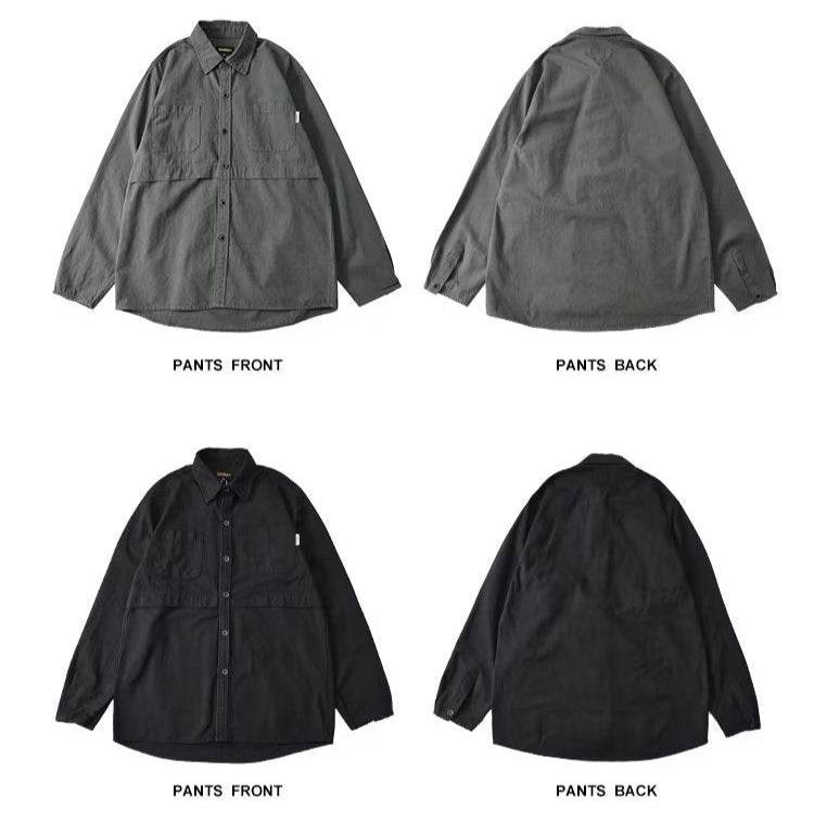 Cardigan din bumbac în culori gri și negru, design cu nasturi și mâneci lungi, față și spate