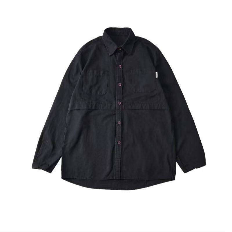 Cardigan din bumbac negru cu nasturi și buzunare frontale pentru un stil casual confortabil