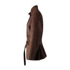 Brown AM Vision RO Wool Jacket with a stylish belted design perfect for casual wear