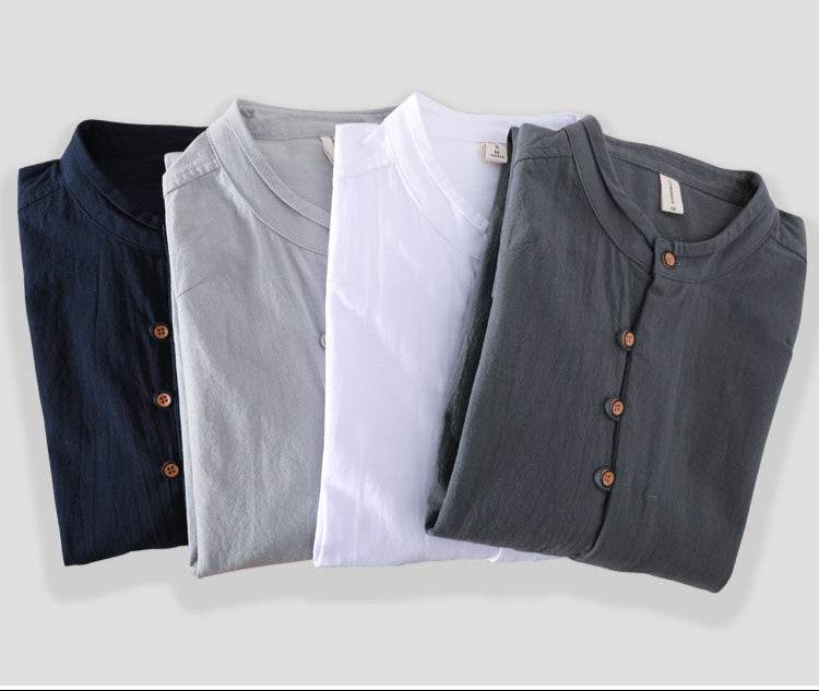 Set de cămăși cu mâneci lungi în culori neutre cu cămașă cu design minimalist