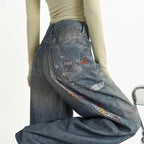 Cherry Wide Pants with Digital 3D Print featuring a unique artistic design and comfortable fit