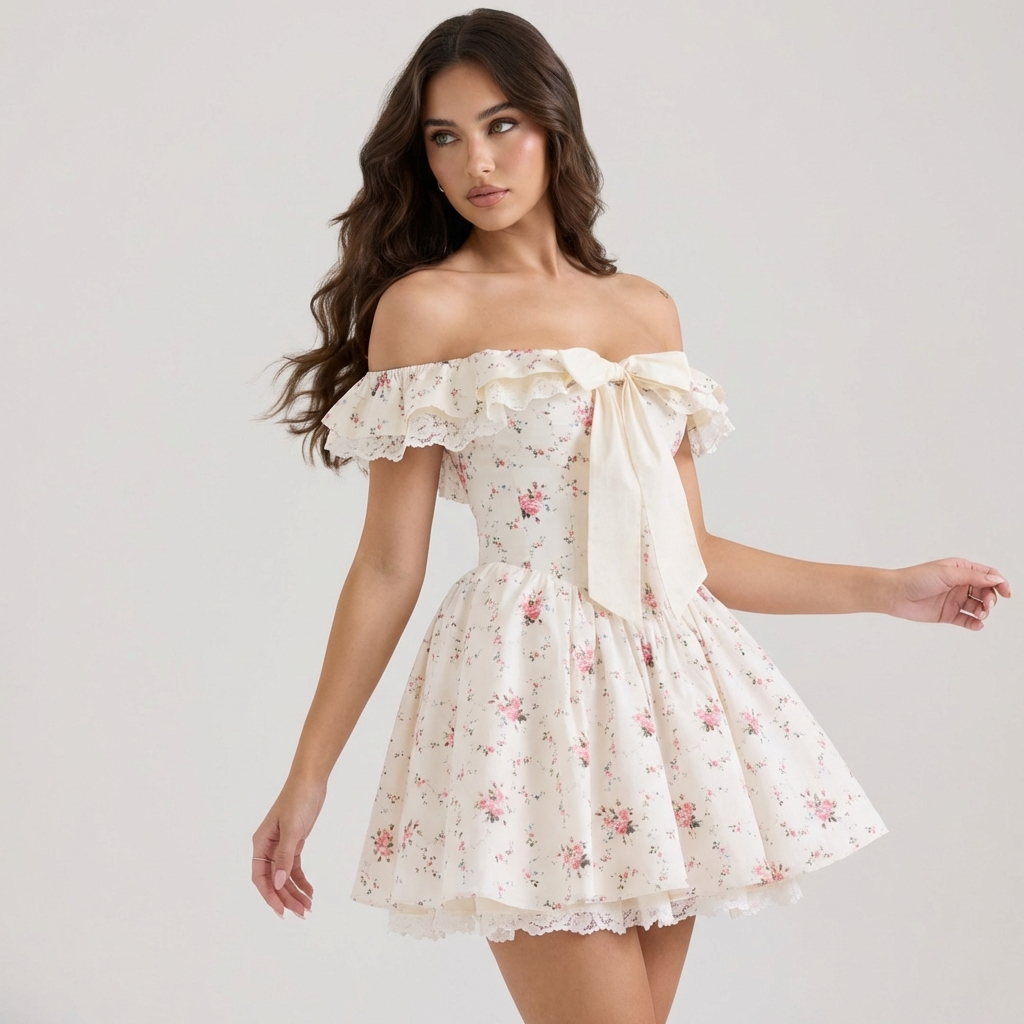 Sweet Bow Lace Princess Dress