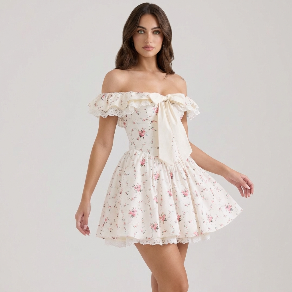Sweet Bow Lace Princess Dress