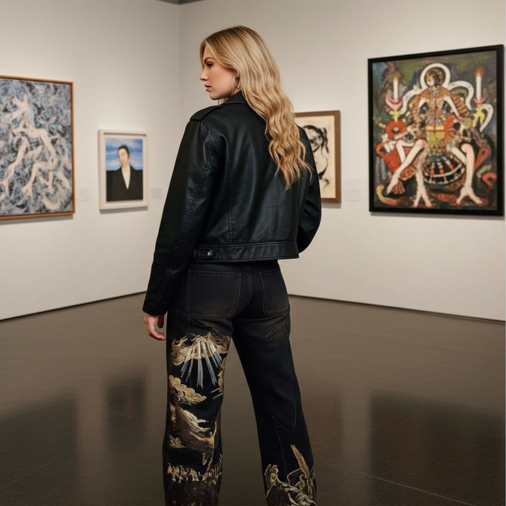 Celestial Force Black Jeans