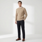 Urban Wool Jacquard Sweater Business Casual Knit