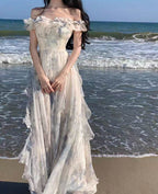 AM Vision RO Dreamy Flowy Dress with Ruffle Detailing for a Beachy Look