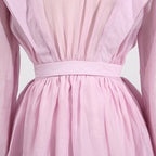 Pink AM Vision RO Dress with Asymmetric Design and Cut-Out Details for a Stylish Look