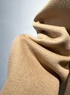 Elara Wool Coat Cashmere X Mulberry Silk in Luxurious Soft Beige Fabric for Elegant Style