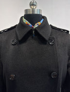 Elara Wool Coat Cashmere X Mulberry Silk featuring double-breasted design and stylish collar detail