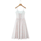 AM Vision RO French Floral Lace Slip Dress with delicate floral patterns and adjustable straps