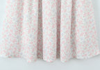 French Floral Lace Slip Dress with delicate pink and lavender rose patterns on a light background