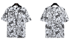 Stylish graffiti t-shirt with bold black graphic designs on a white background