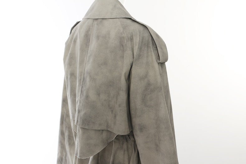 Stylish AM Vision RO Jacket and Skirt Set in gray with a contemporary design for a chic look