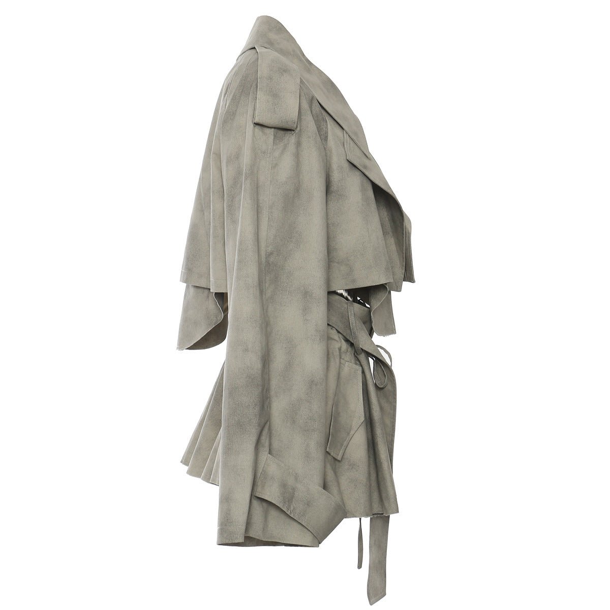 AM Vision RO Stylish Gray Jacket and Skirt Set with a Modern Design and Comfortable Fit