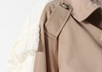 Lace Detail Jacket - Elegant Spring Style with ruffled accents for a fashionable look