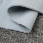 Close-up of the soft fabric of a Long Baby Blue Wool Coat from AM Vision RO