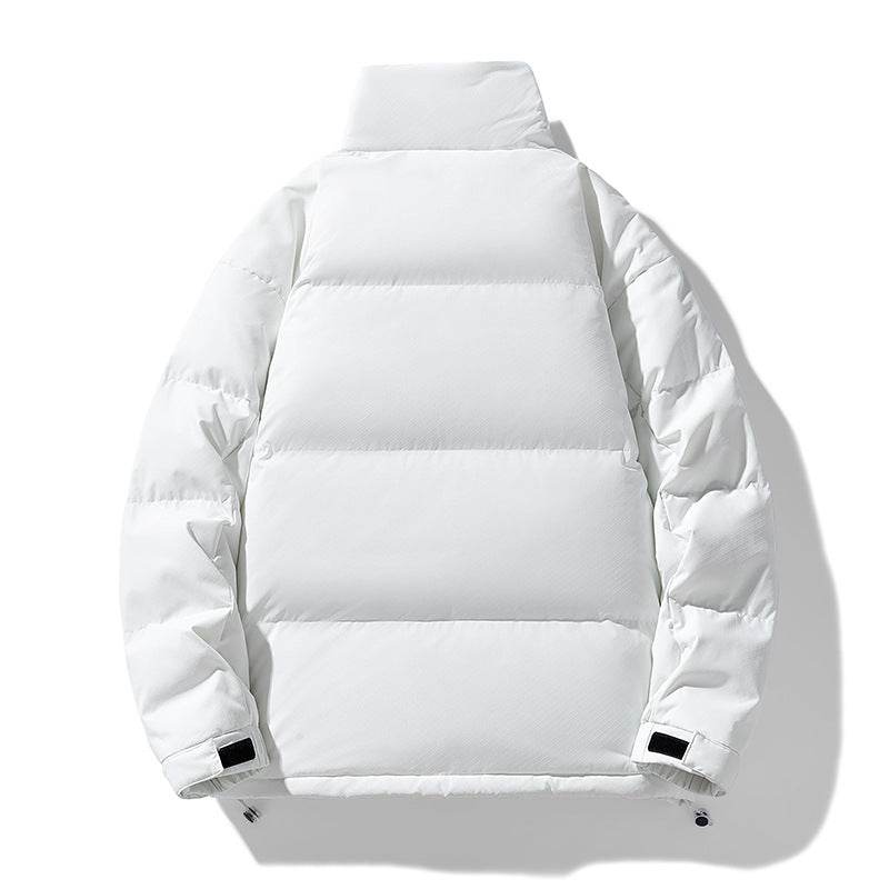 Men's Winter Jacket with Duck Down in white, featuring a sleek design and puffy insulation for warmth