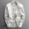 AM Vision RO Minimalist Design Shirt in white with buttons for a stylish, contemporary look