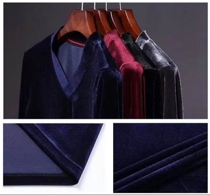 Bluză cu efect de catifea navy burgundy negru pe umeraș cu detalii textură și tiv prezentate