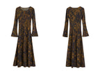 AM Vision RO Mulberry Silk Dress with Artistic Prints for elegant and stylish occasions