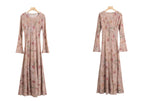 AM Vision RO Mulberry Silk Dress with Artistic Prints in Soft Pastel Colors for Elegant Occasions