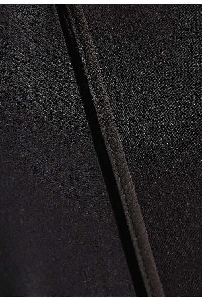 Close-up of AM Vision RO Natural Silk Blazer fabric showing smooth texture and elegant finish
